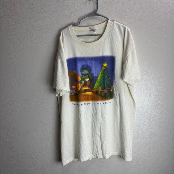 Winnie The Pooh Yes There Is A Santa Vintage Shirt Disney Store One Size